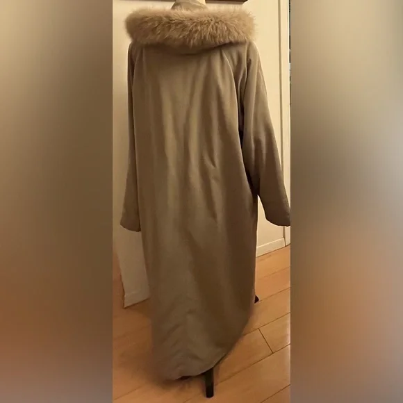 Nuage Long Parka Coat Fox Sage Sz 10 - Picture 4 of 9